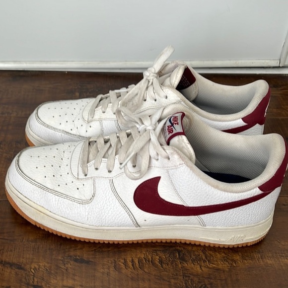 Air force 1 men's size 12 maroon white - Picture 1 of 7